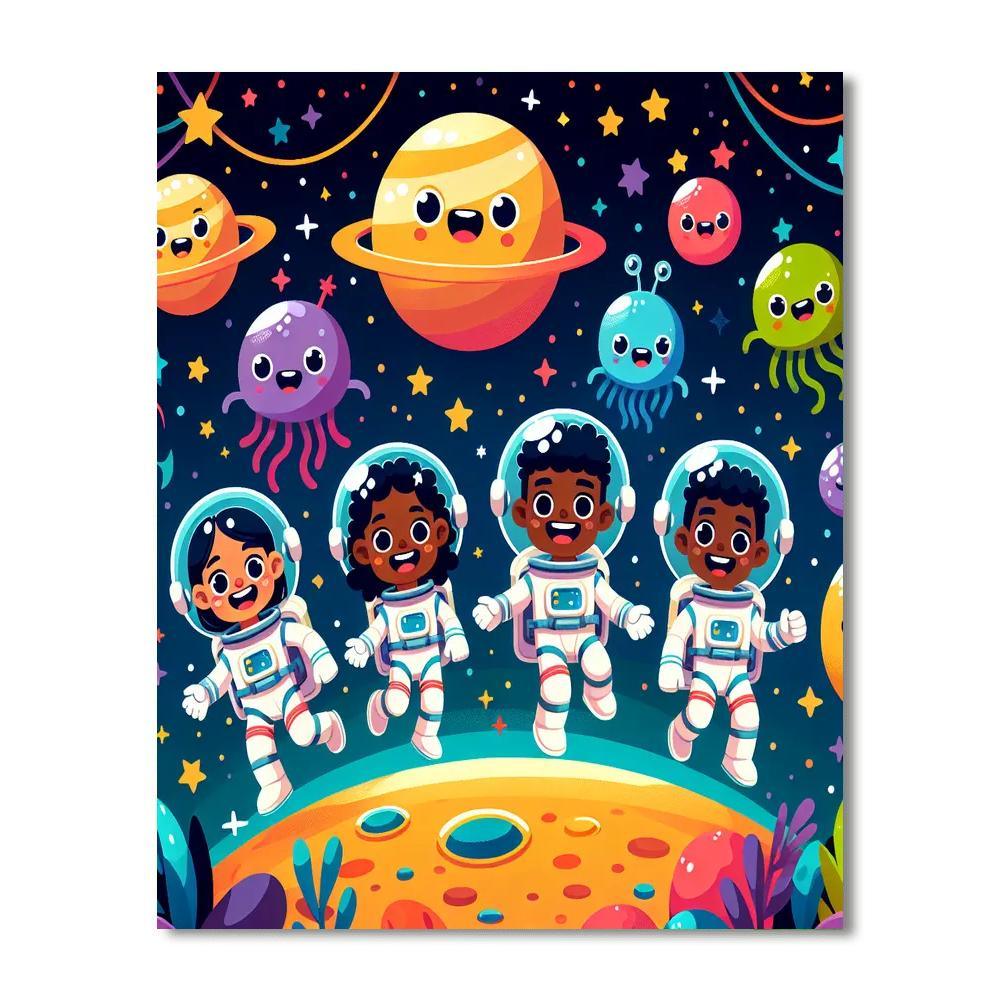 Exciting Space Explorers Paint By Numbers Kits