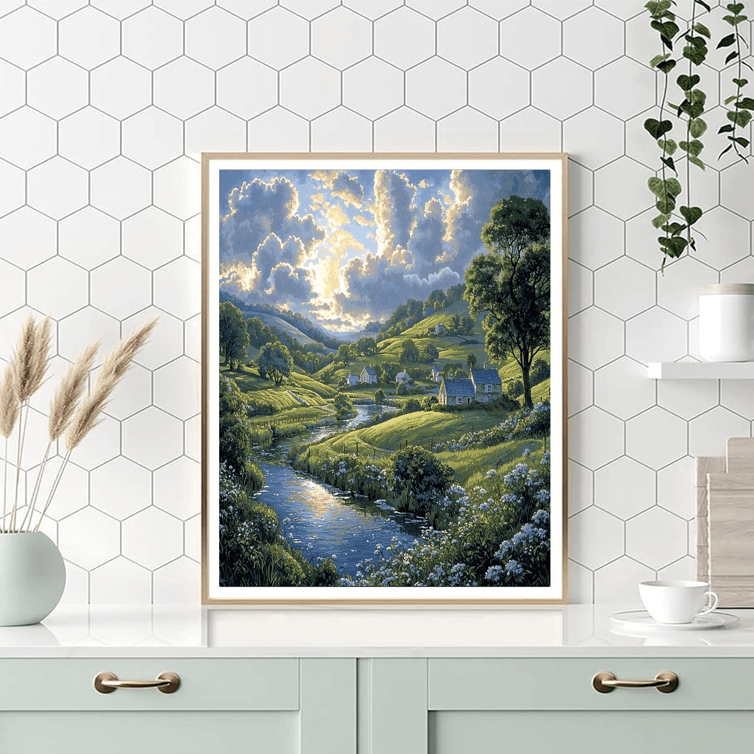 John Constable Inspired Charming Countryside Escape  DIY Paint By Numbers
