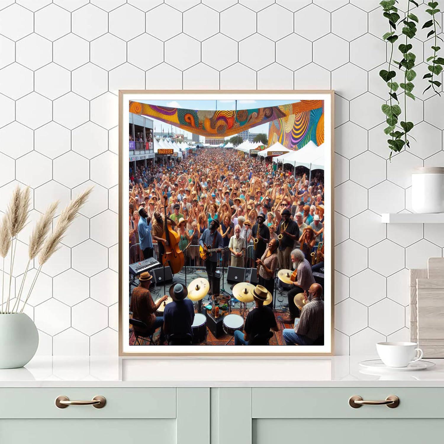 Jazz And Heritage Festival - New Orleans DIY Paint By Numbers