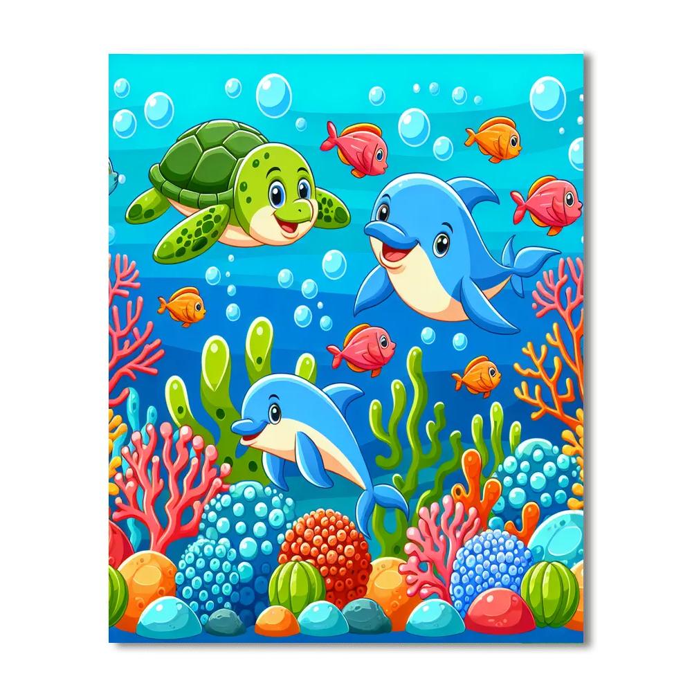 Magical Sea World DIY Paint By Numbers