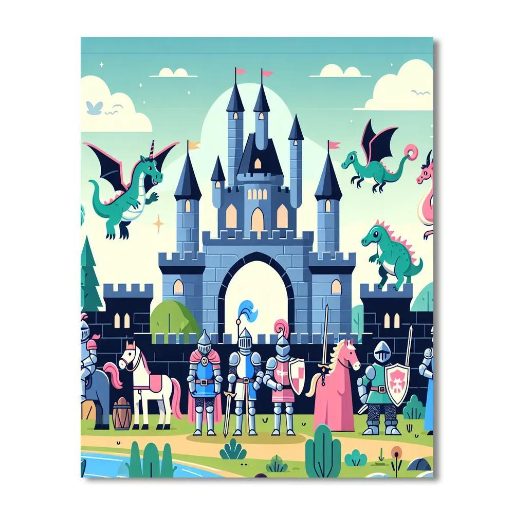 Medieval Enchantment Numbered Painting Kits