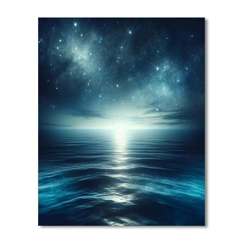 Starlit Ocean Dreams Numbered Painting Kits
