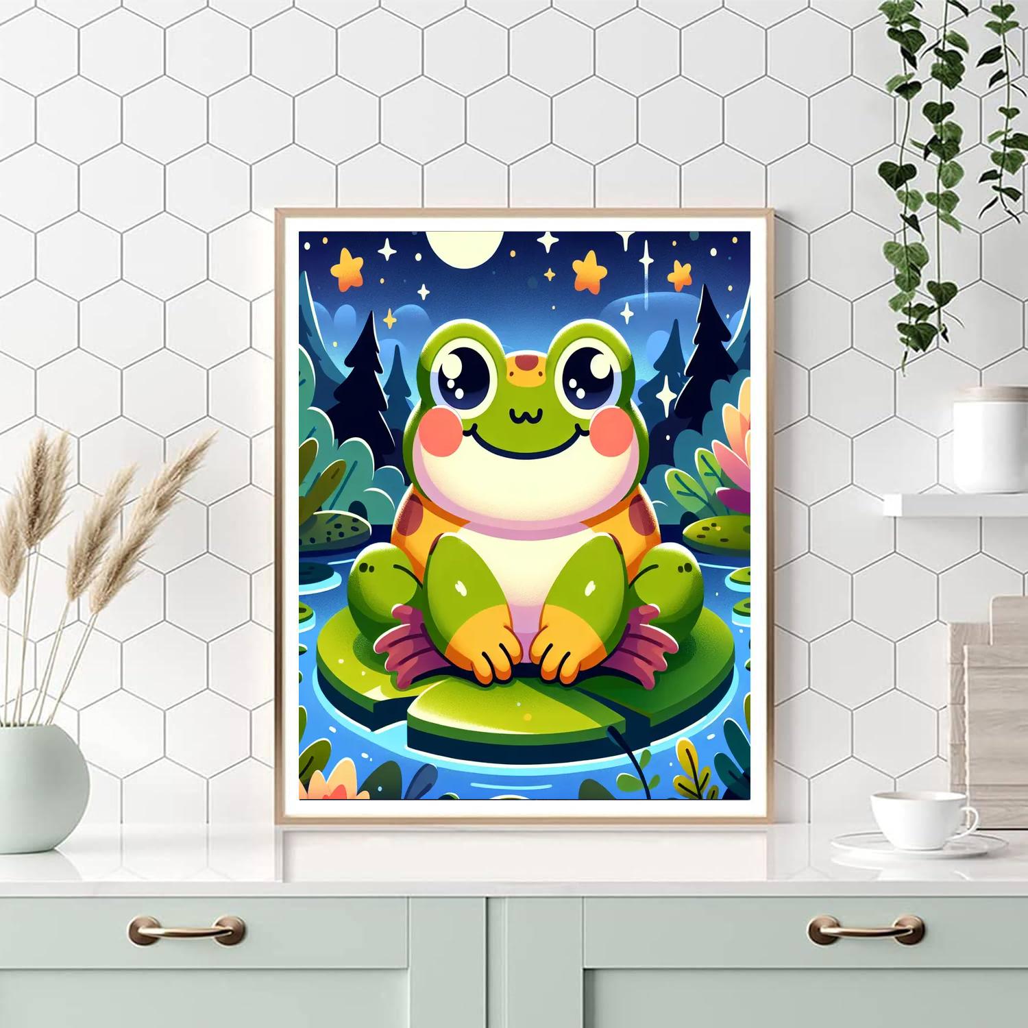 Twinkling Toad Paint By Numbers Art