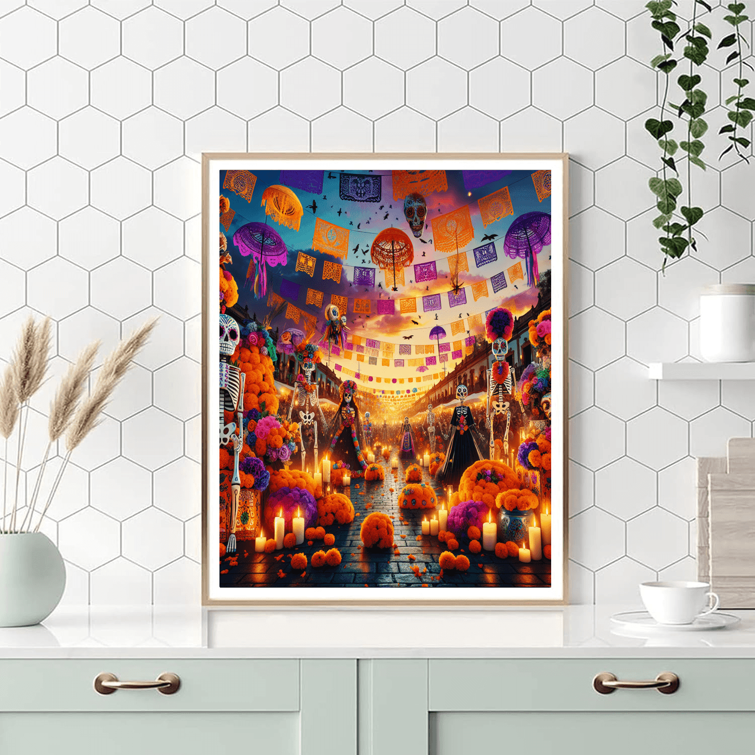 Day Of The Dead Festival - Oaxaca, Mexico Number Painting