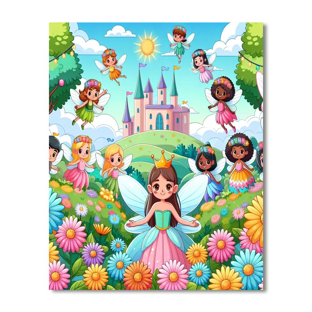 Mystical Fairy World Painting Number Kit