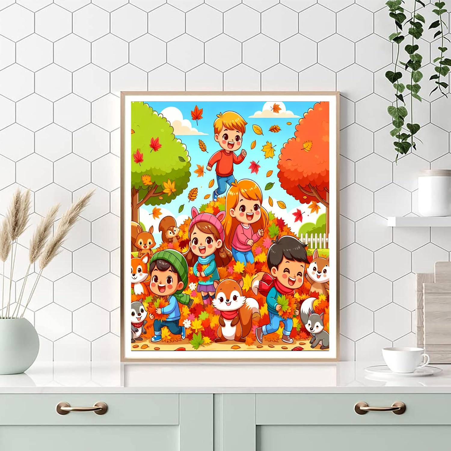 Colorful Autumn Adventure Paint By Number