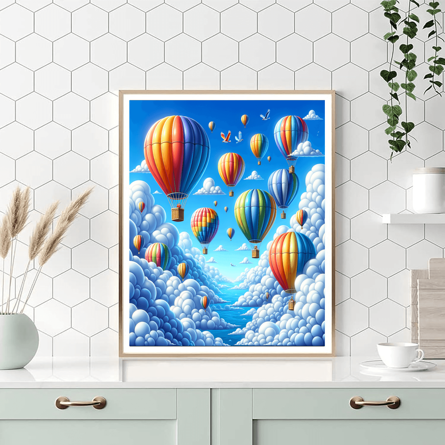 Magical Balloon Journey DIY Paint By Numbers