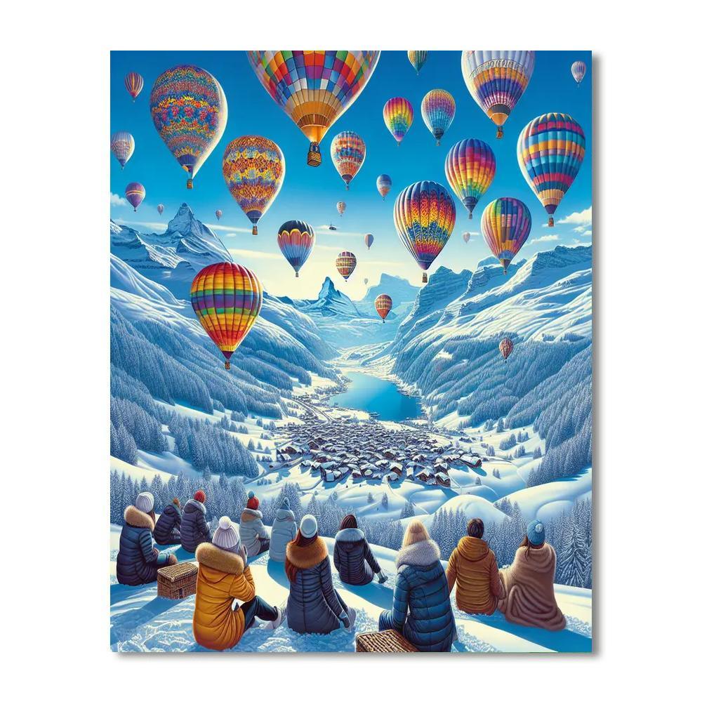 International Balloon Fiesta - Switzerland Paint By Color