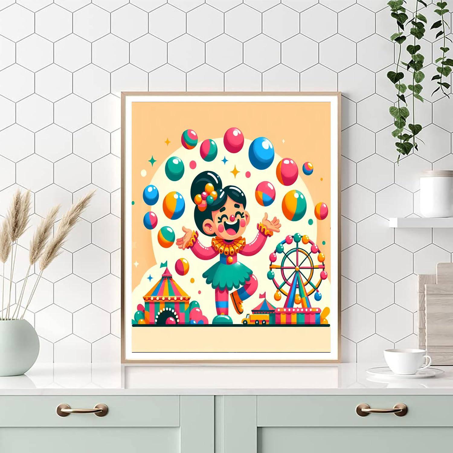 Colorful Carnival Celebrations Painting Number Kit