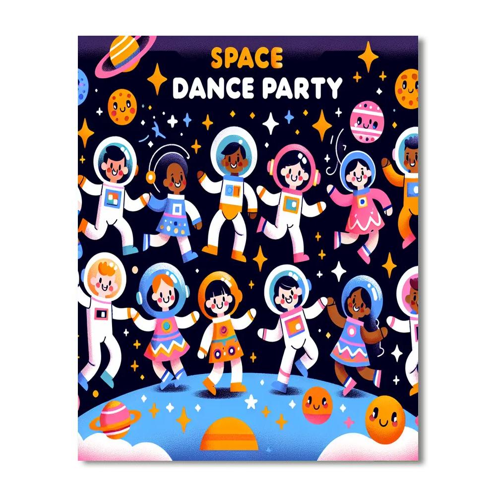Funky Space Dance Numbered Painting Kits