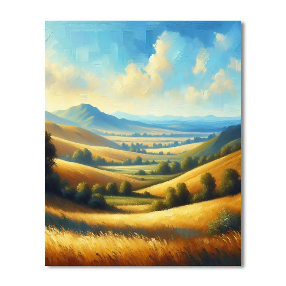 Golden Meadow Serenade Paint By Numbers