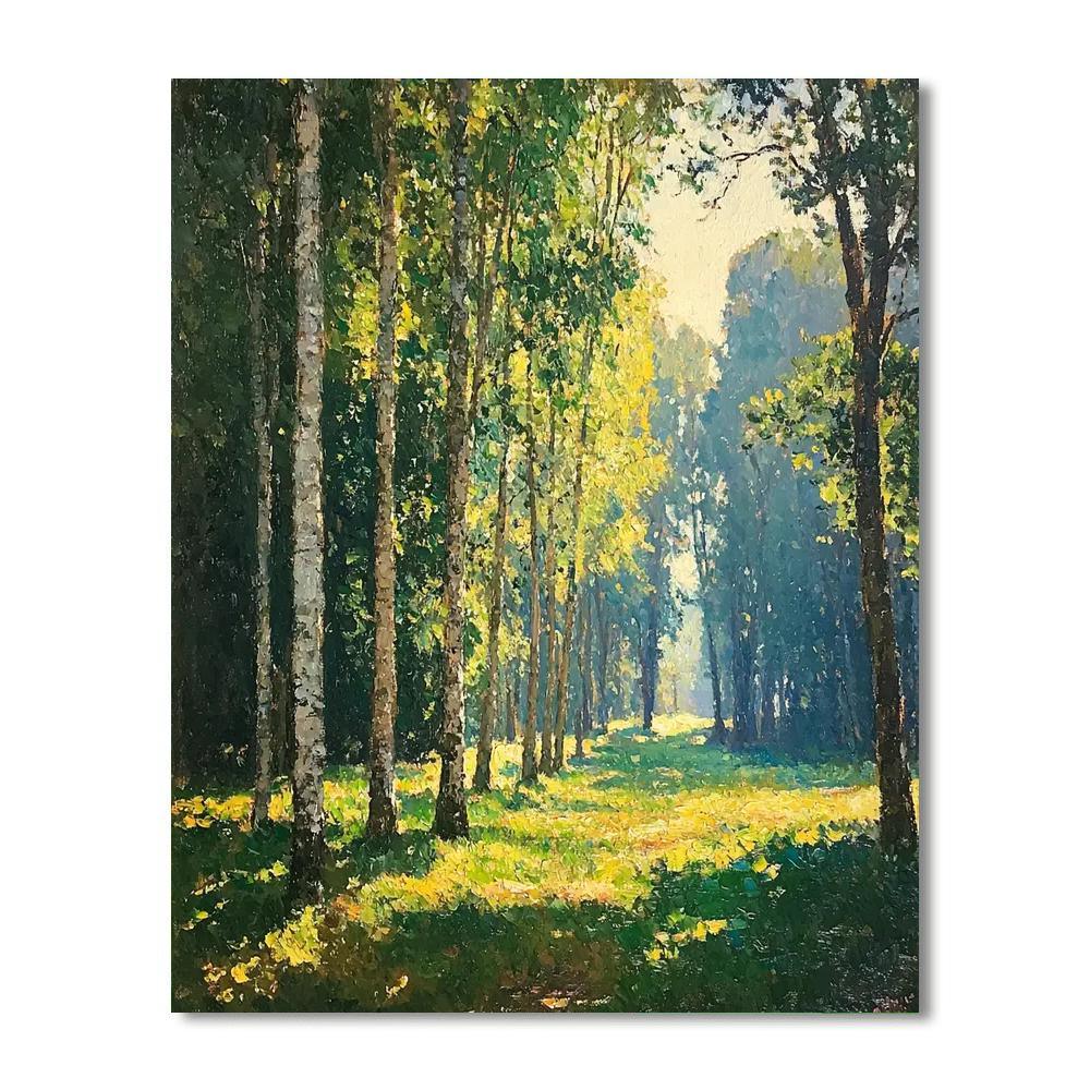 Claude Monet Inspired Majestic Woodland Retreat  Painting By Numbers Kit