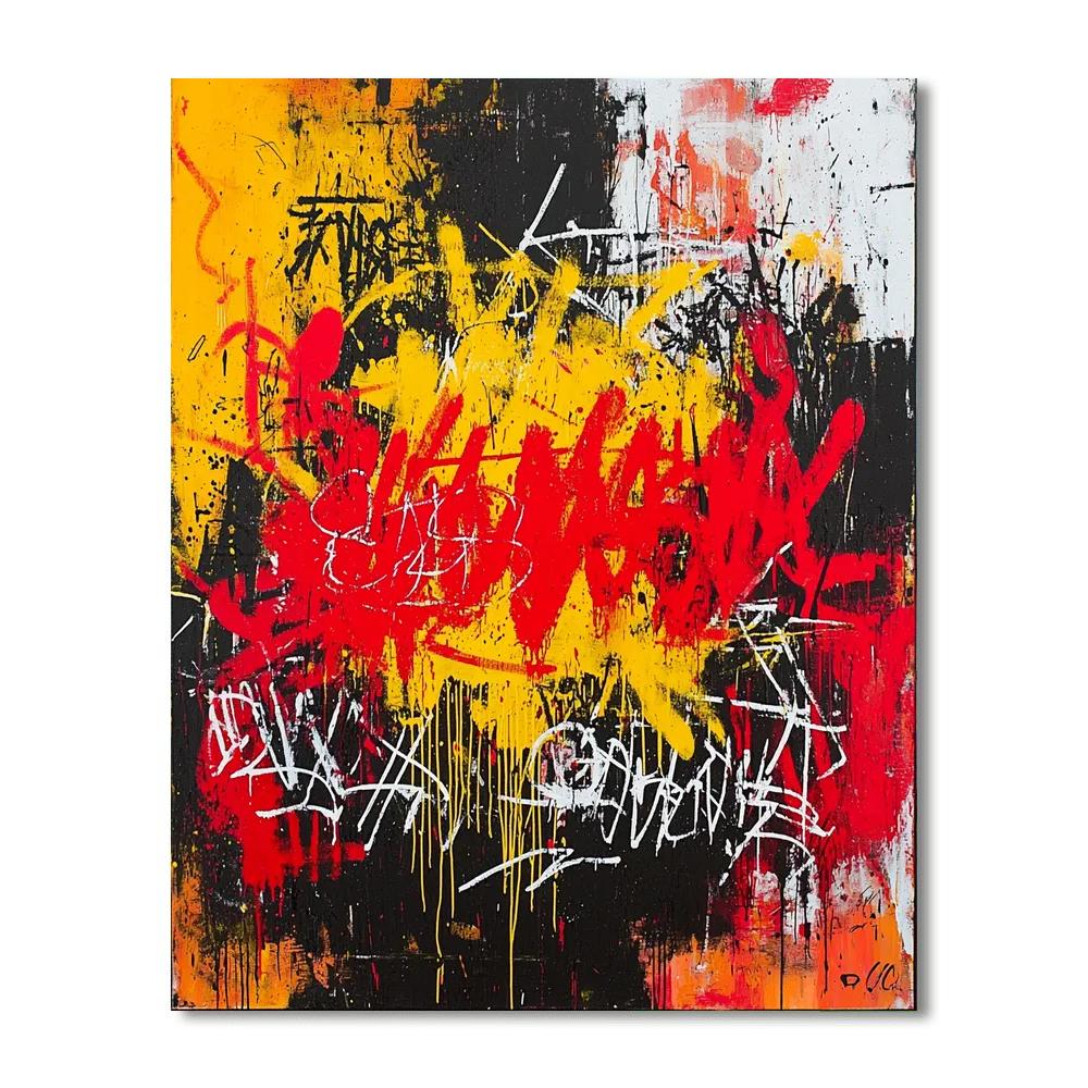Jean-Michel Basquiat Inspired Exploration Of Energies  Paint By Numbers