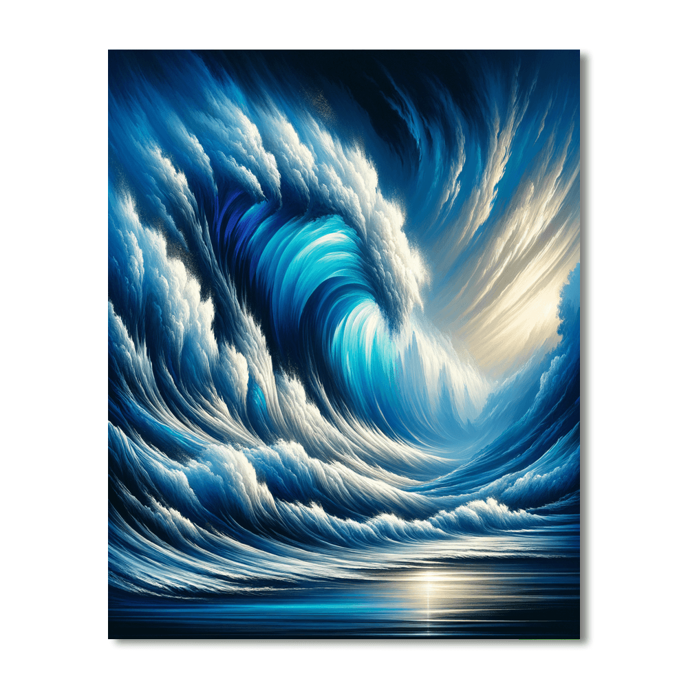 The Great Wave DIY Paint By Numbers