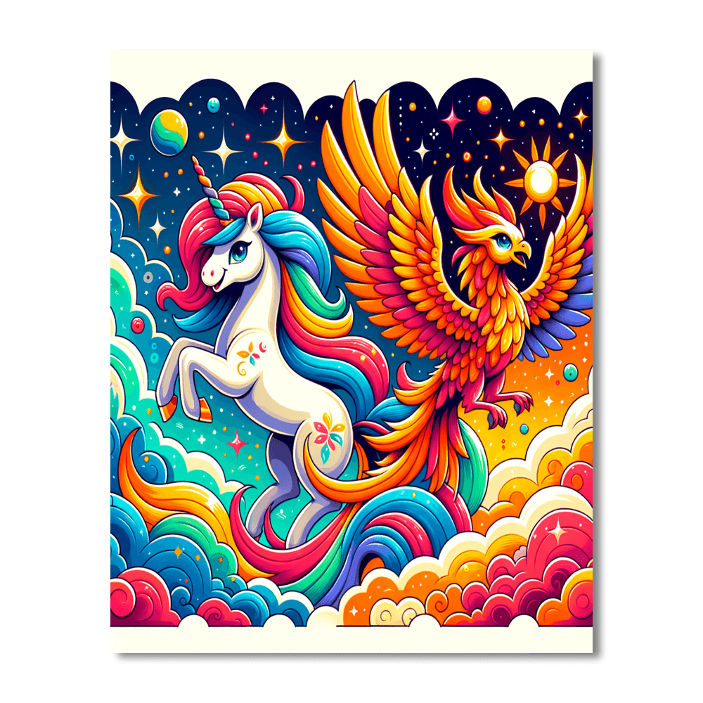 Charming Mythical Beasts Painting By Numbers Kit