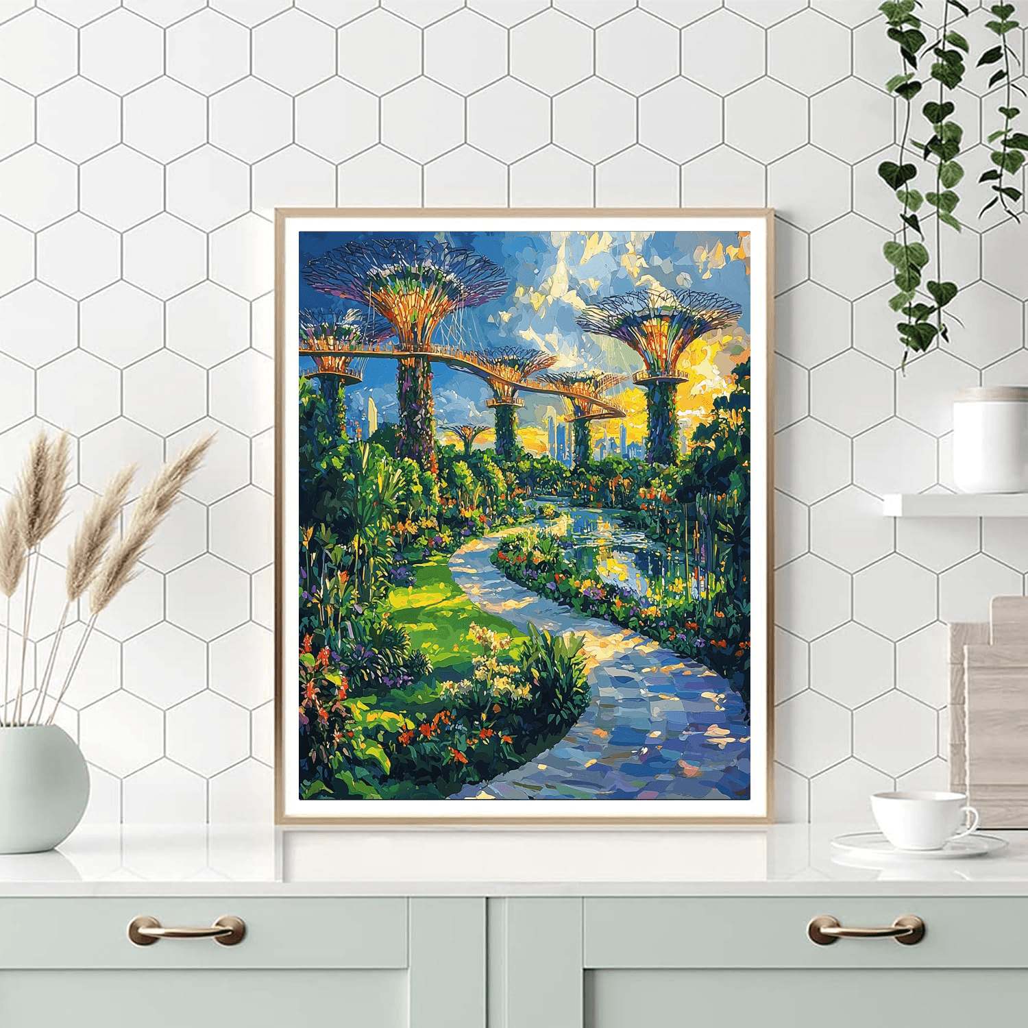 Gardens By The Bay - Singapore Paint By Numbers Art