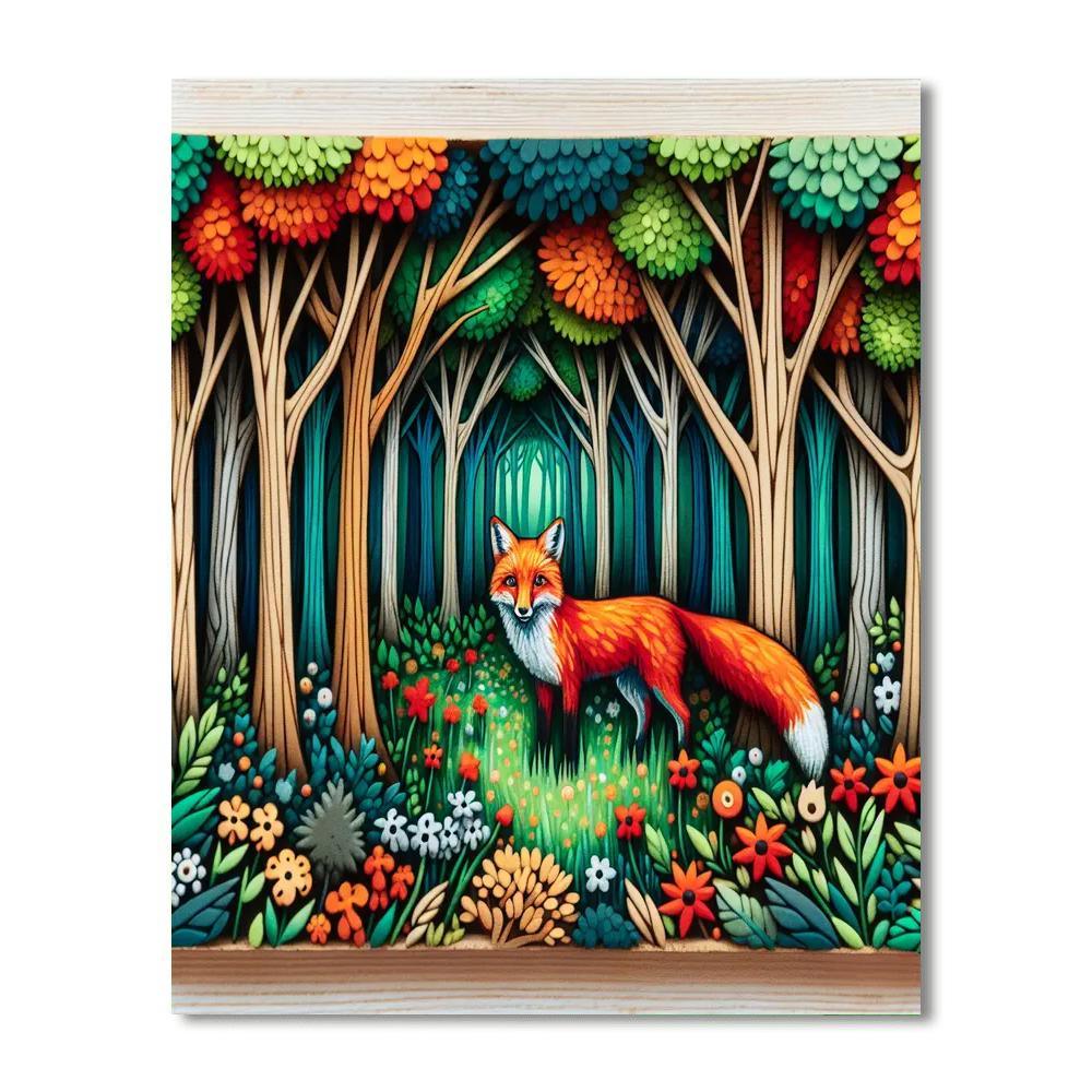 Fox's Woodland Adventure Painting By Numbers Kit