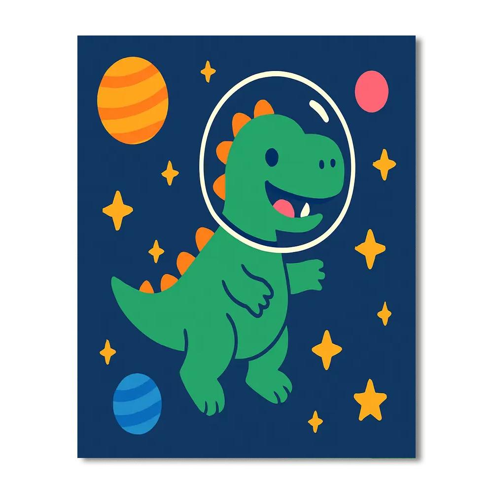 Galactic Dino Explorer Paint By Number