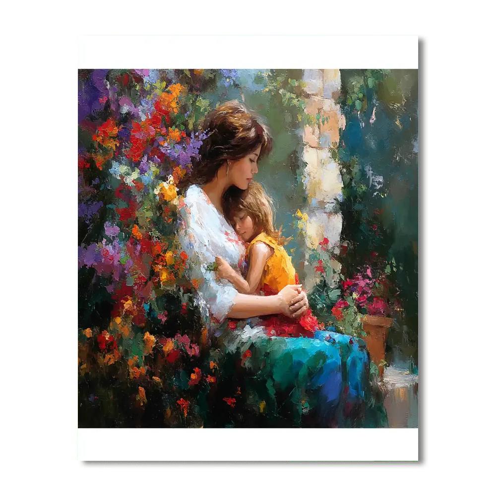 A Cuddle In The Garden Paint By Color