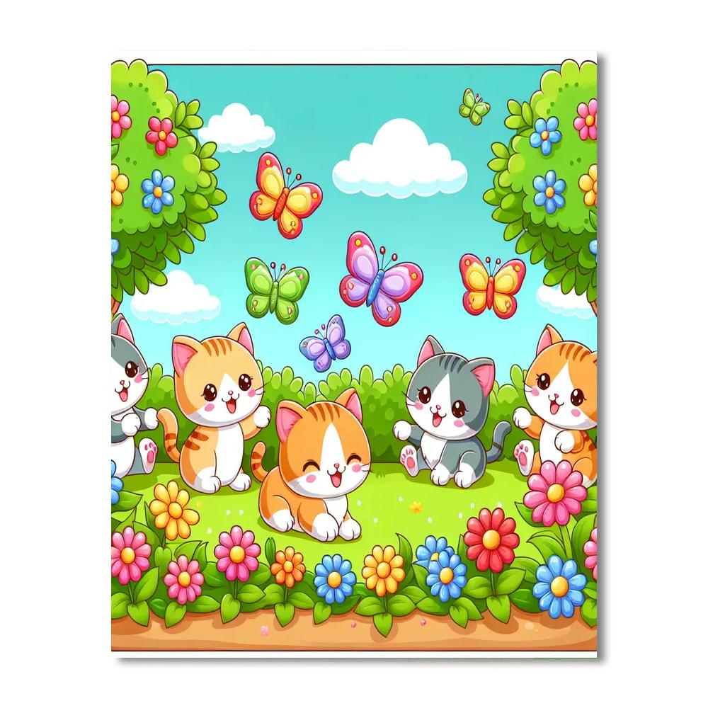 Curious Kitten Capers Paint By Color