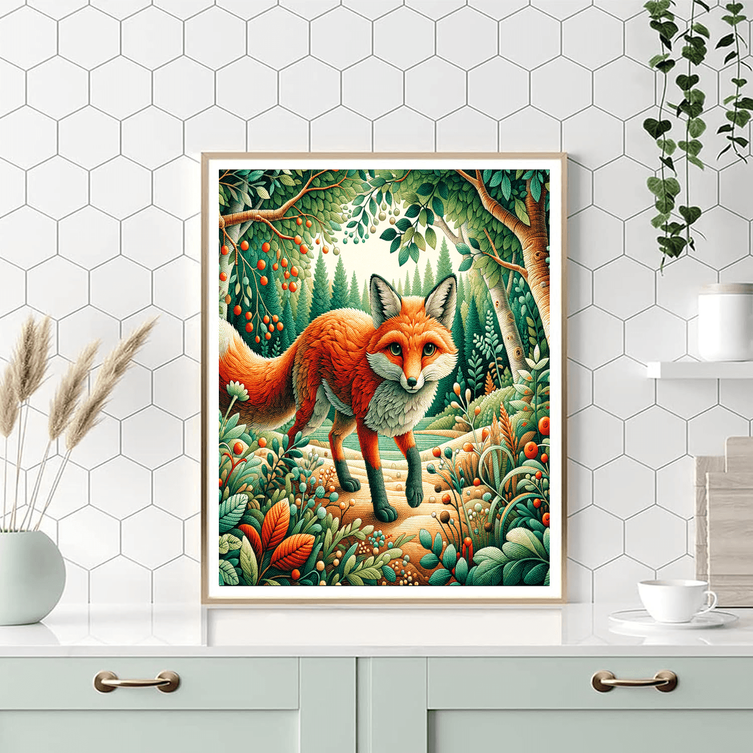 Fox's Woodland Hideaway Paint By Number