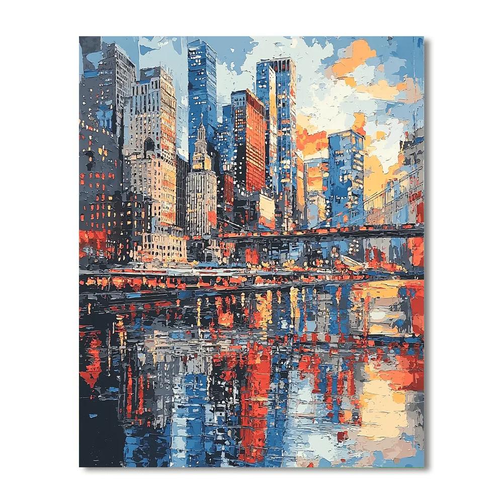 Edward Hopper Inspired Dynamic Reflections  Paint By Color