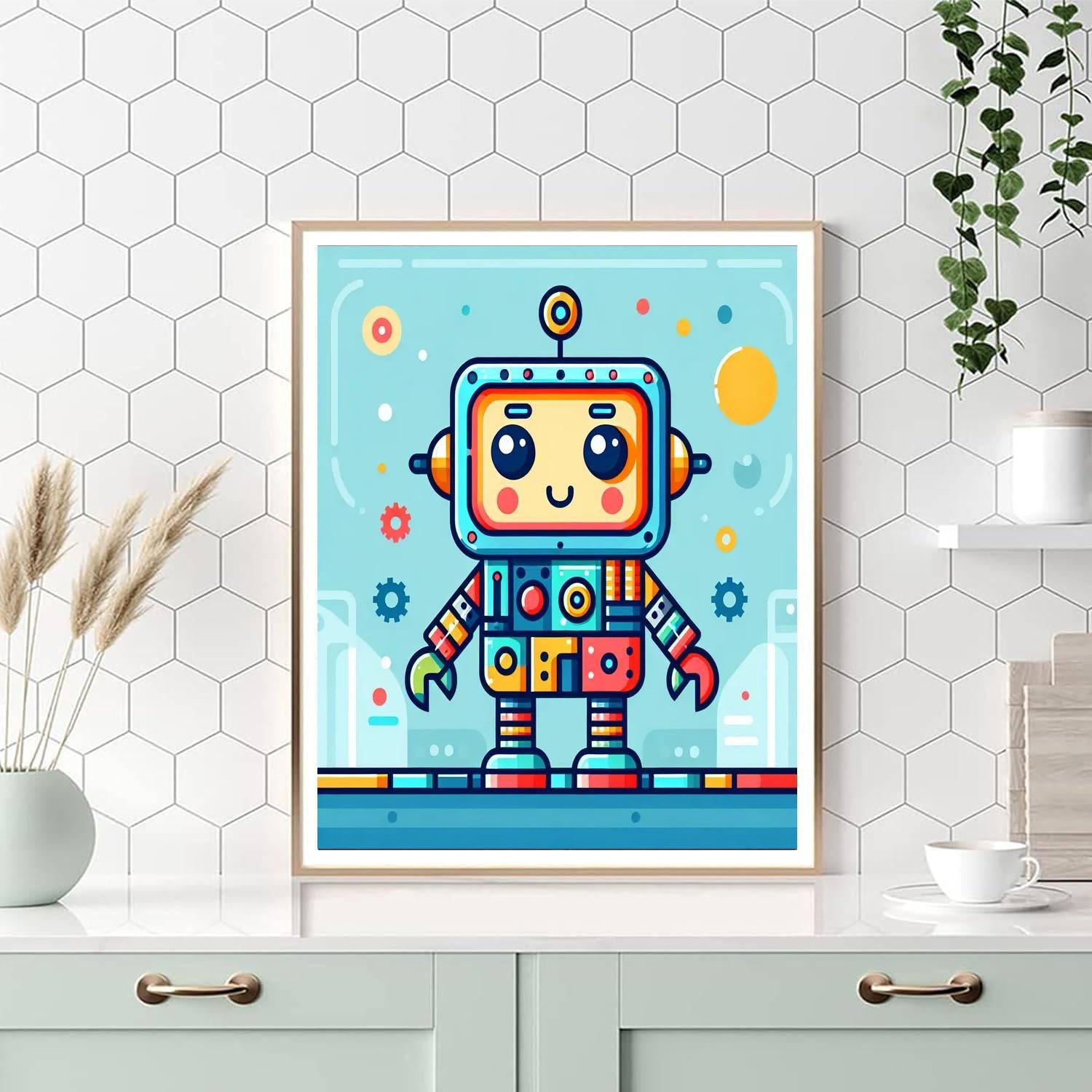 Robotic Adventure Arena Paint By Color