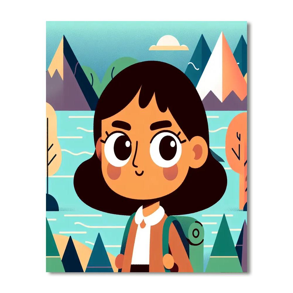 Inquisitive Explorer's Journey Paint By Numbers Art