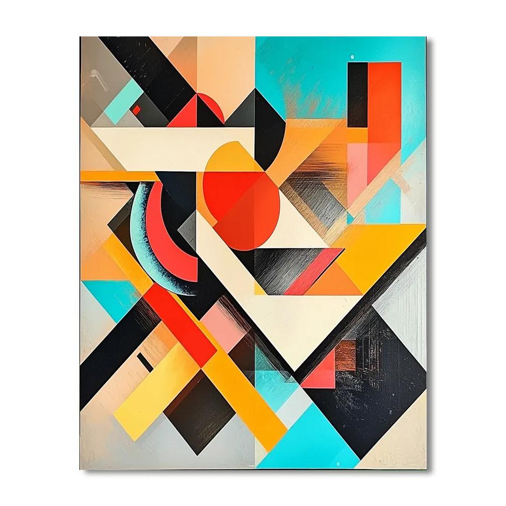 Kazimir Malevich Inspired Geometric Vision  Paint By Color