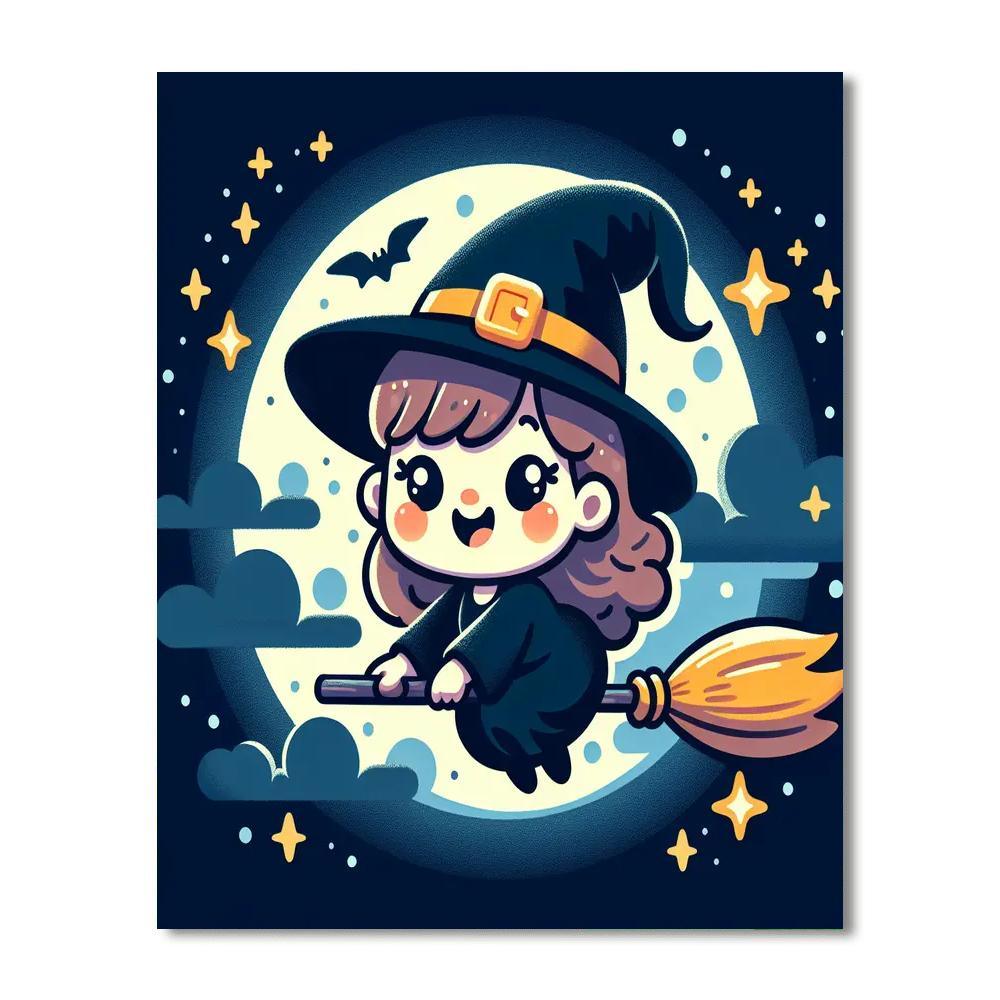 Charming Little Witch Paint By Number