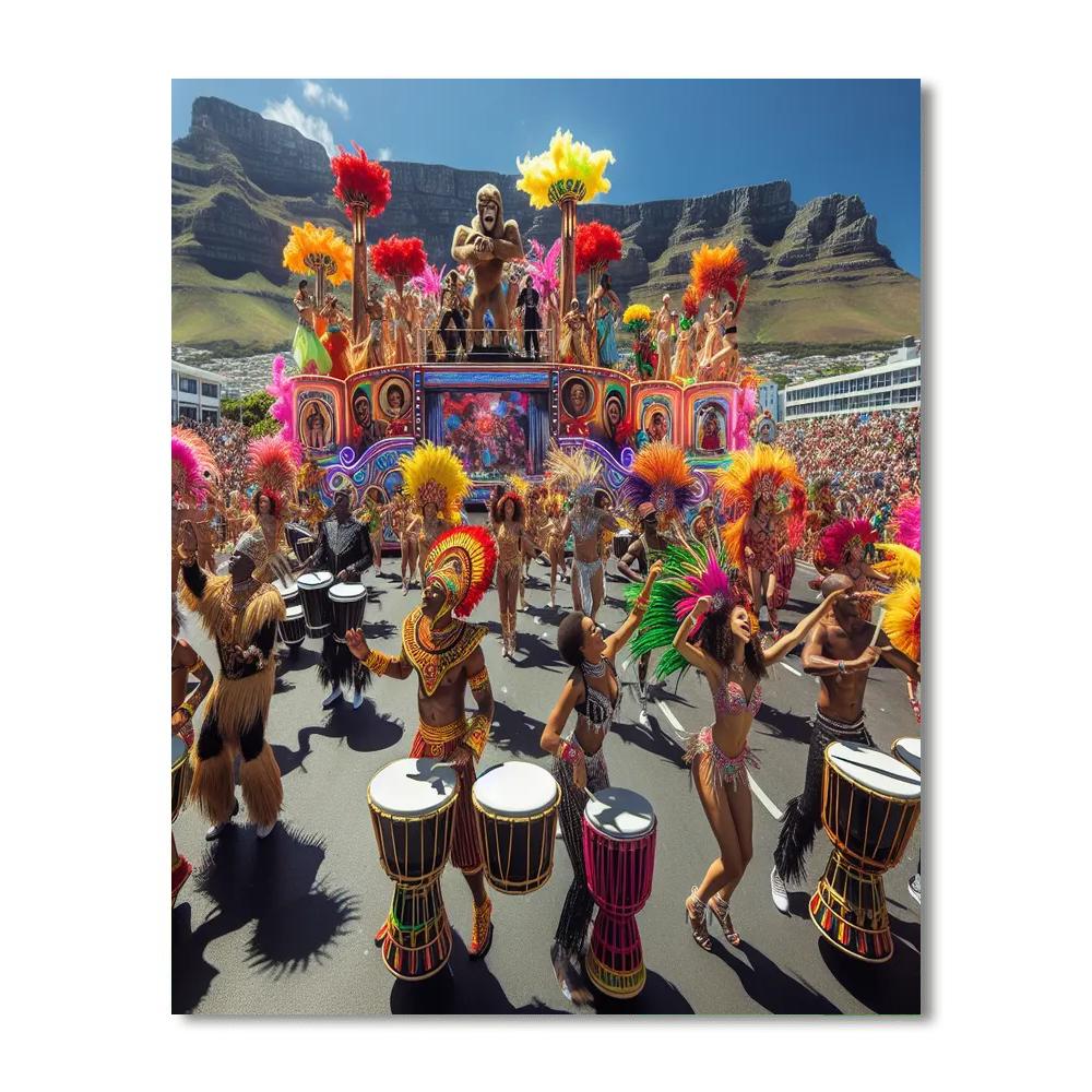 Cape Town Carnival - South Africa Number Painting
