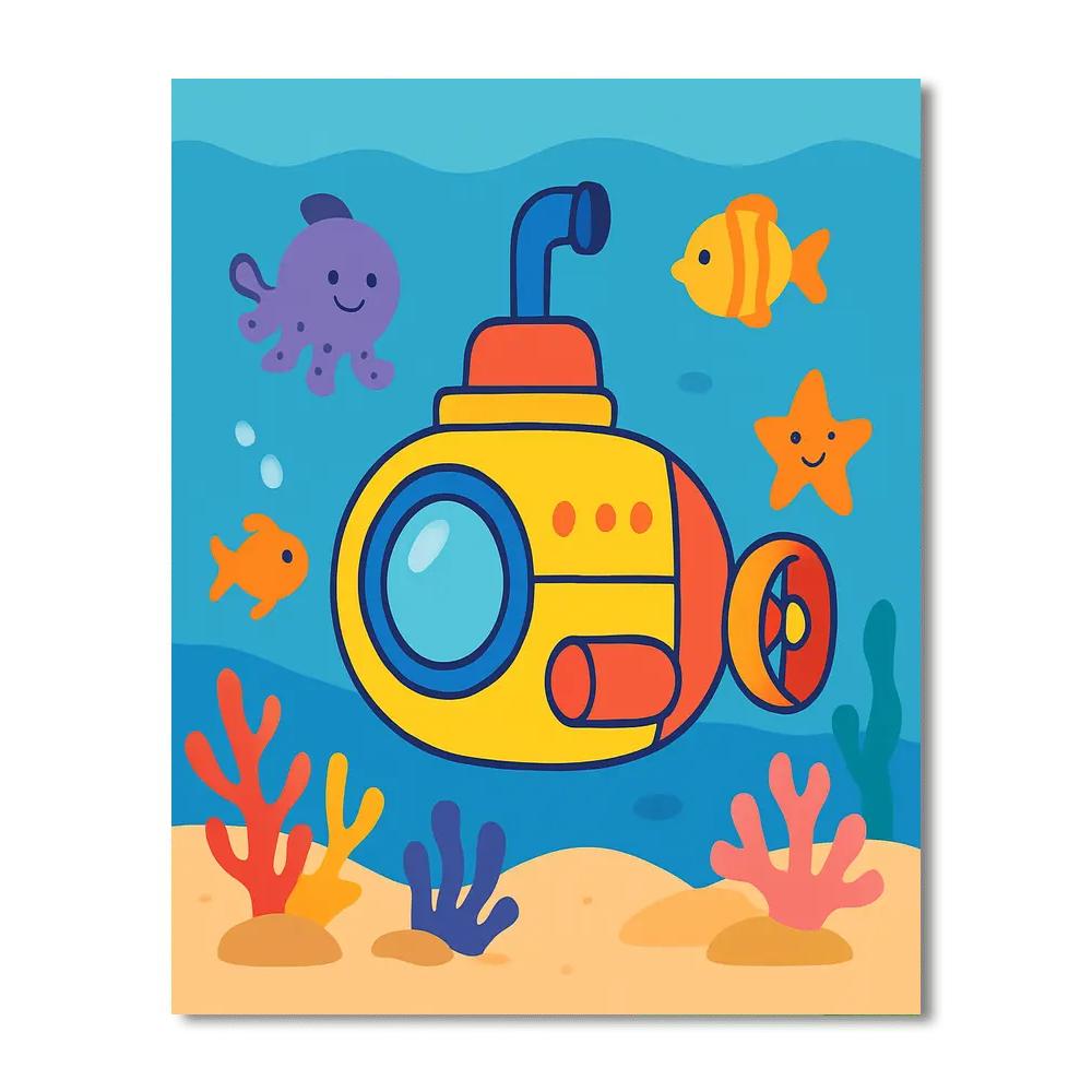 Ocean Explorer Submersible Paint By Numbers