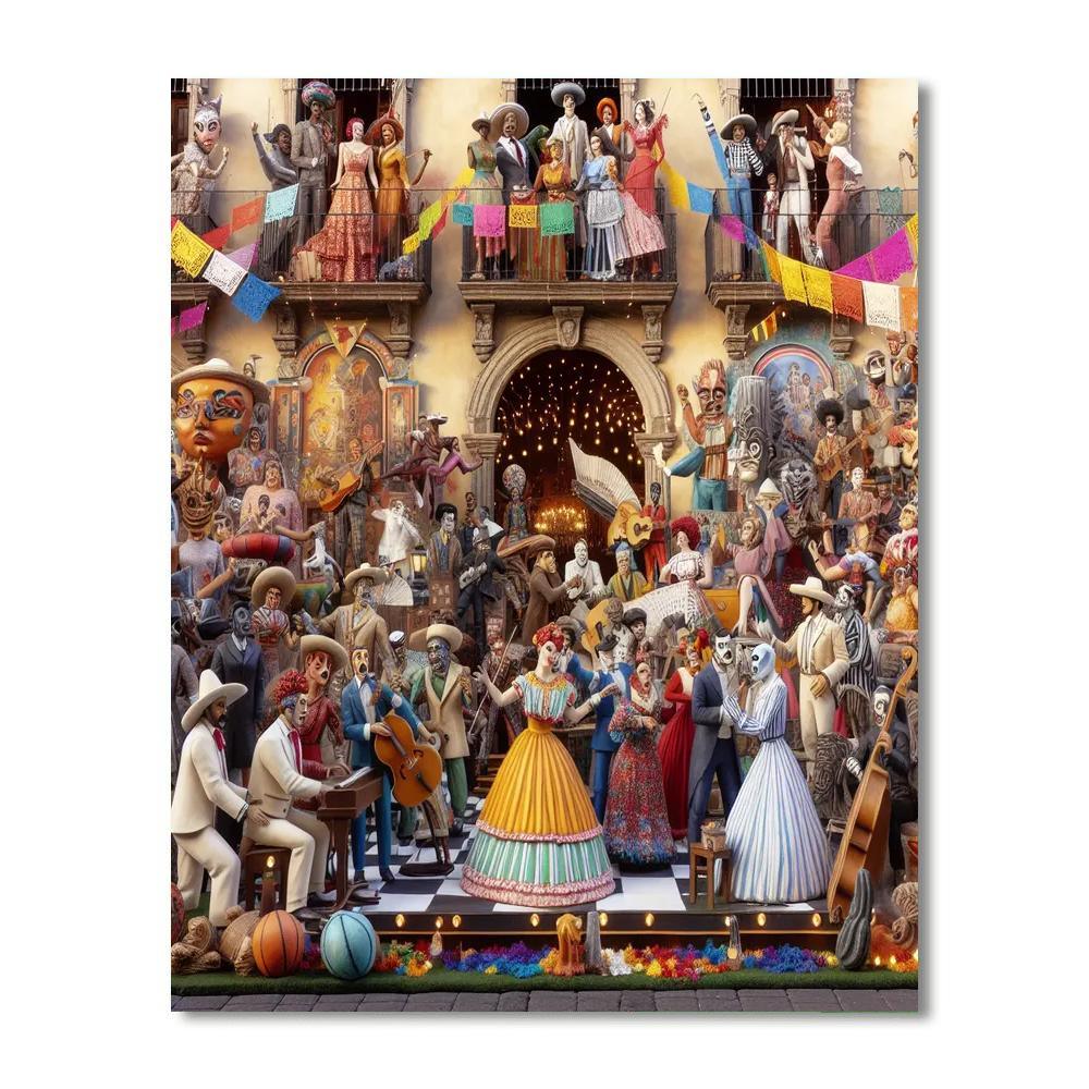 Cervantino Festival - Mexico Paint By Color