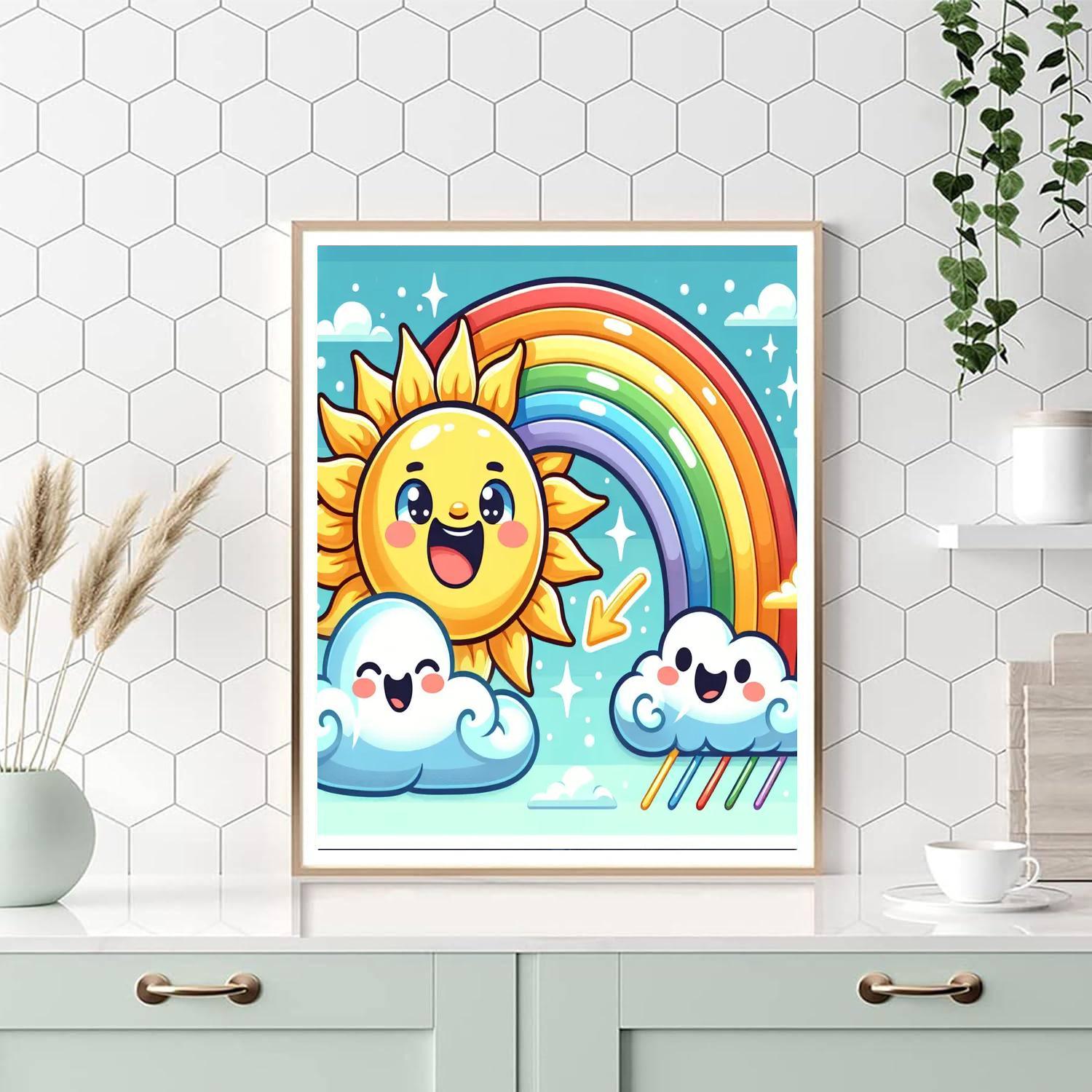 Cheerful Weather Paint By Numbers Kits
