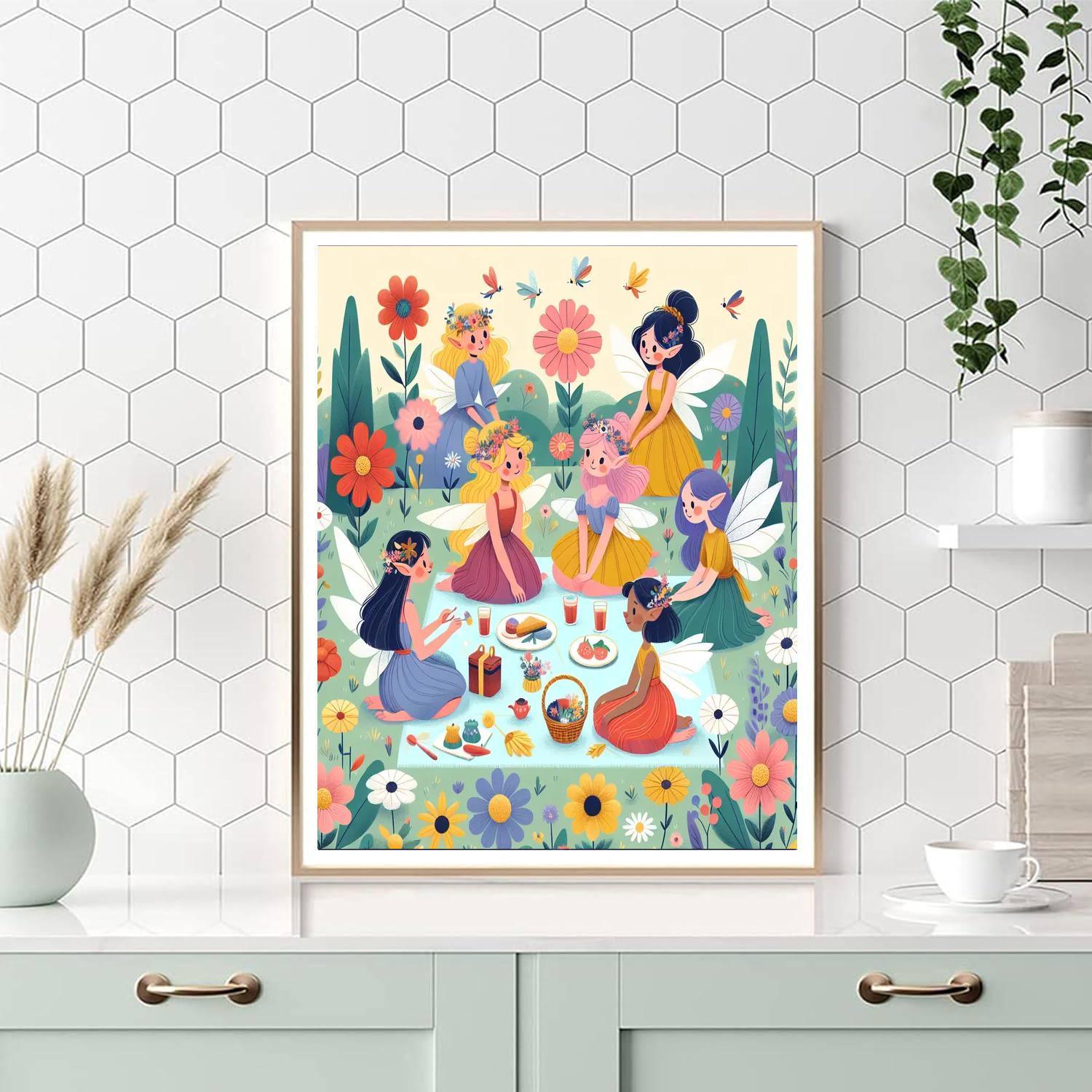 Fairy Garden Picnic Paint By Numbers Kits
