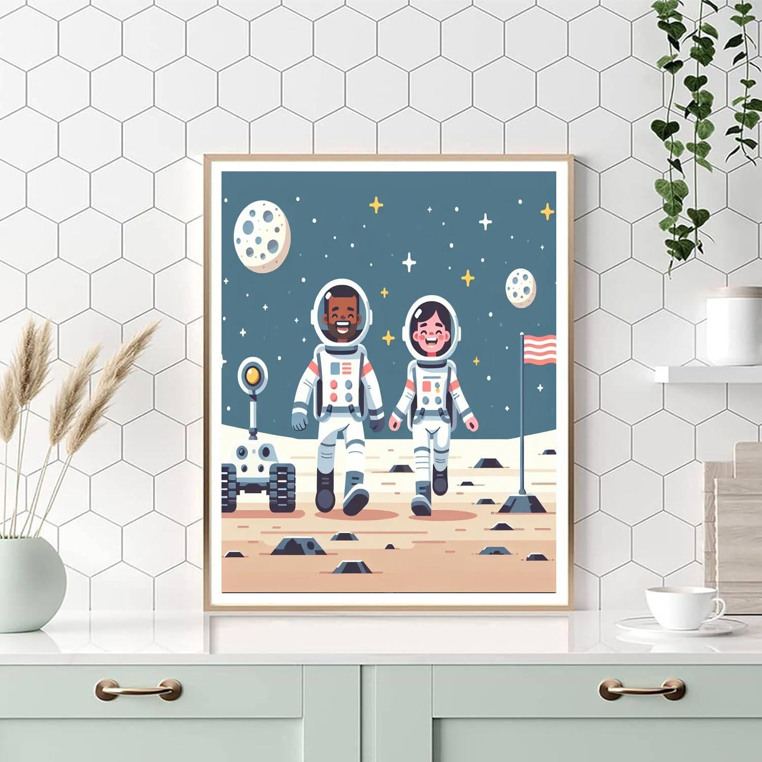 Lunar Landscape Discovery Paint By Numbers Kits