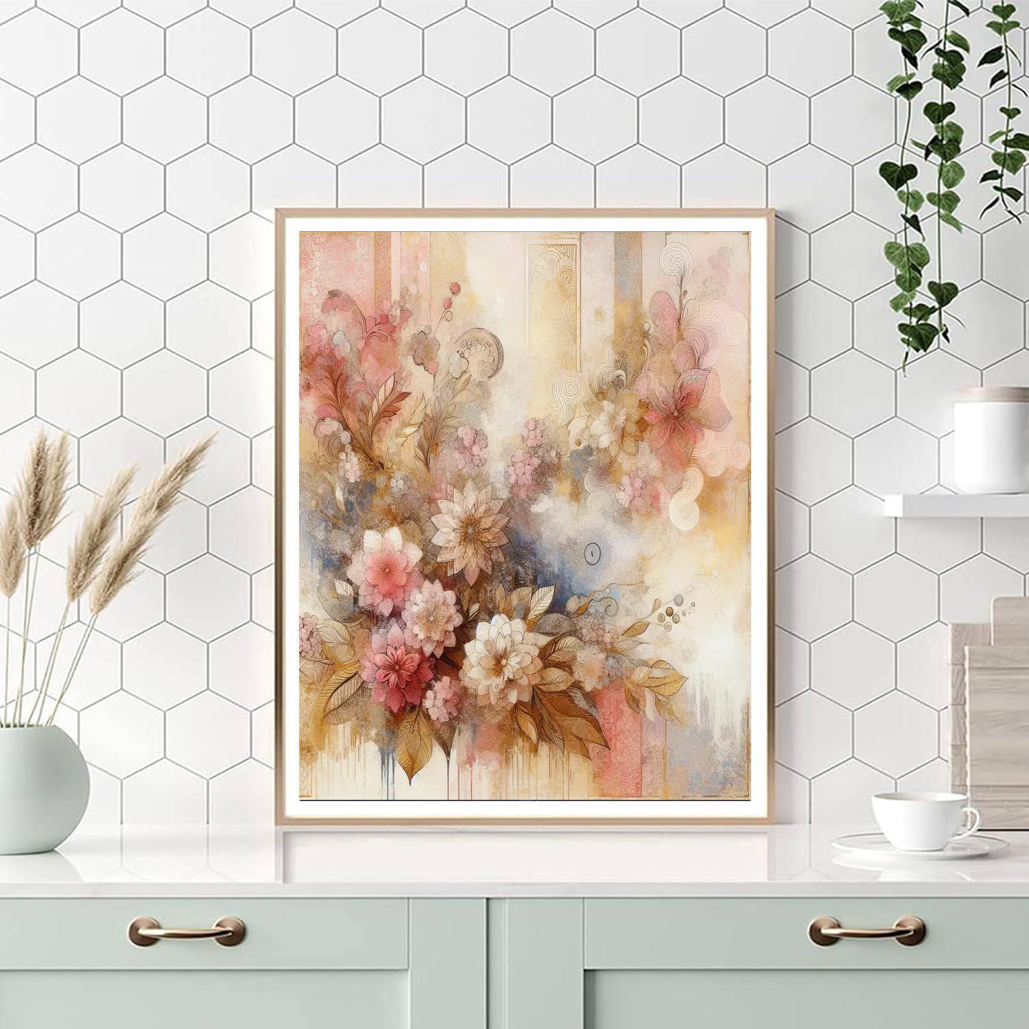 Bohemian Blossom Dream Numbered Painting Kits