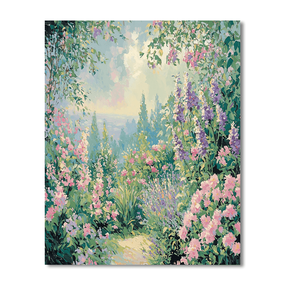 Monet Inspired Enchanting Garden  Paint By Number