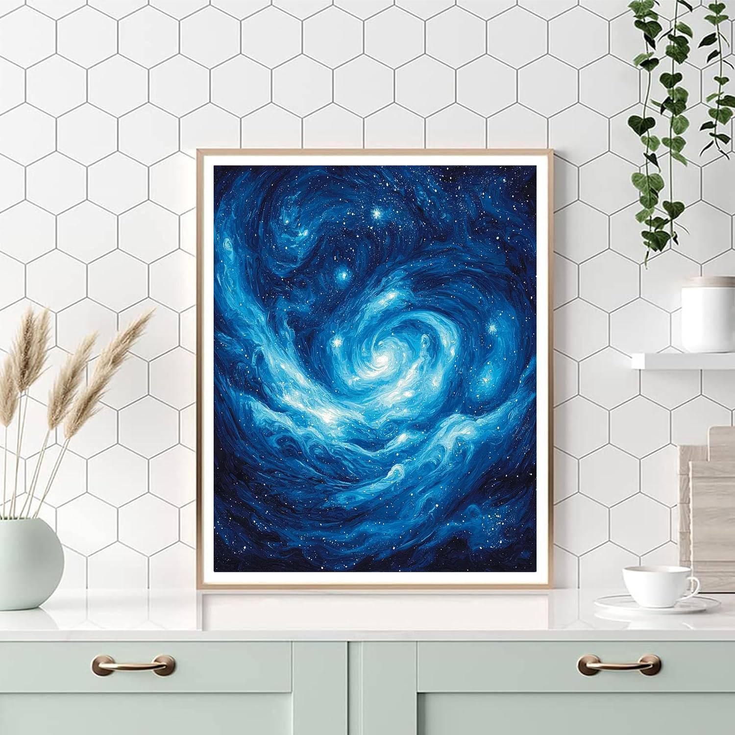 Georges Seurat Inspired Cosmic Serenity  DIY Paint By Numbers