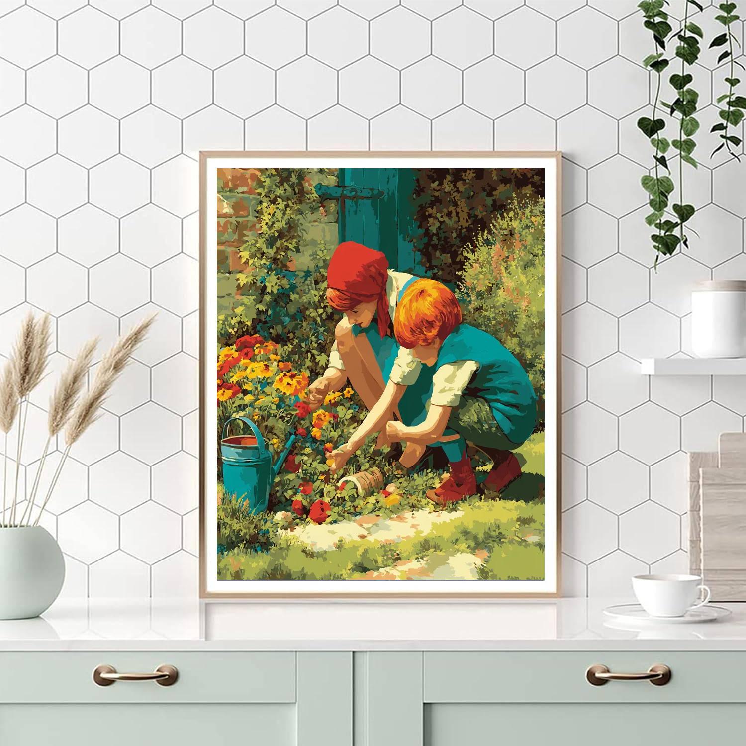 In The Garden Of Love Number Painting