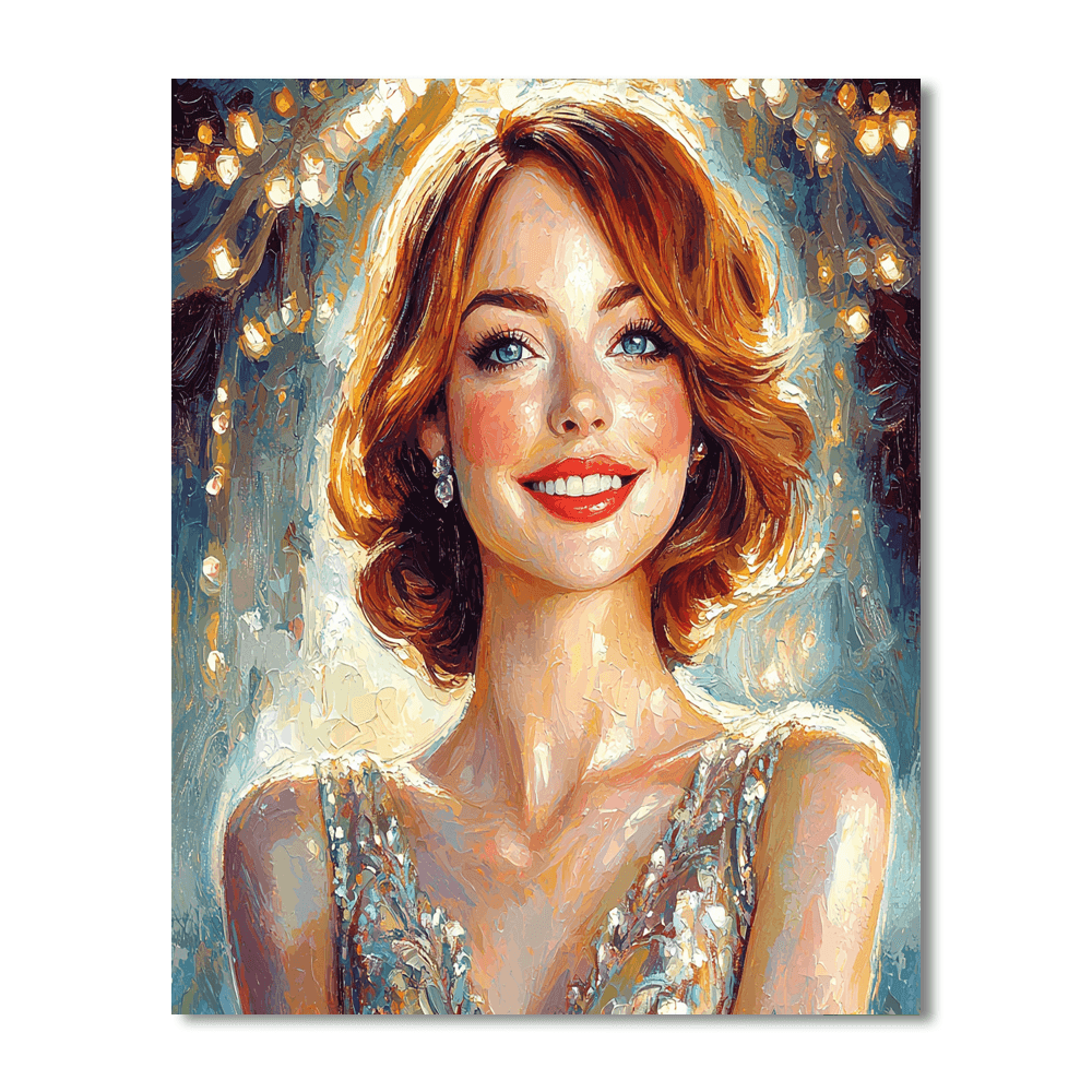 Emma Stone: The Artistry Of A La La Land Muse Painting By Numbers Kit