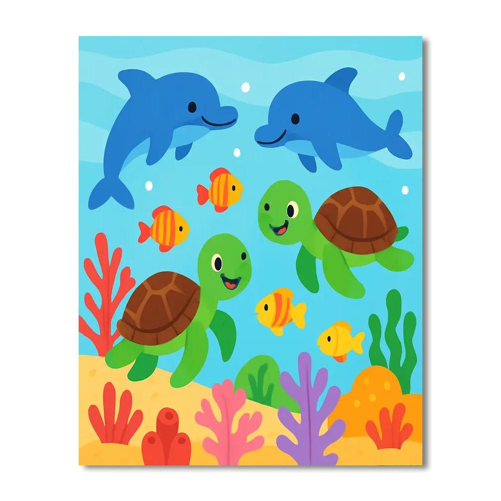 Explore The Ocean Painting By Numbers Kit