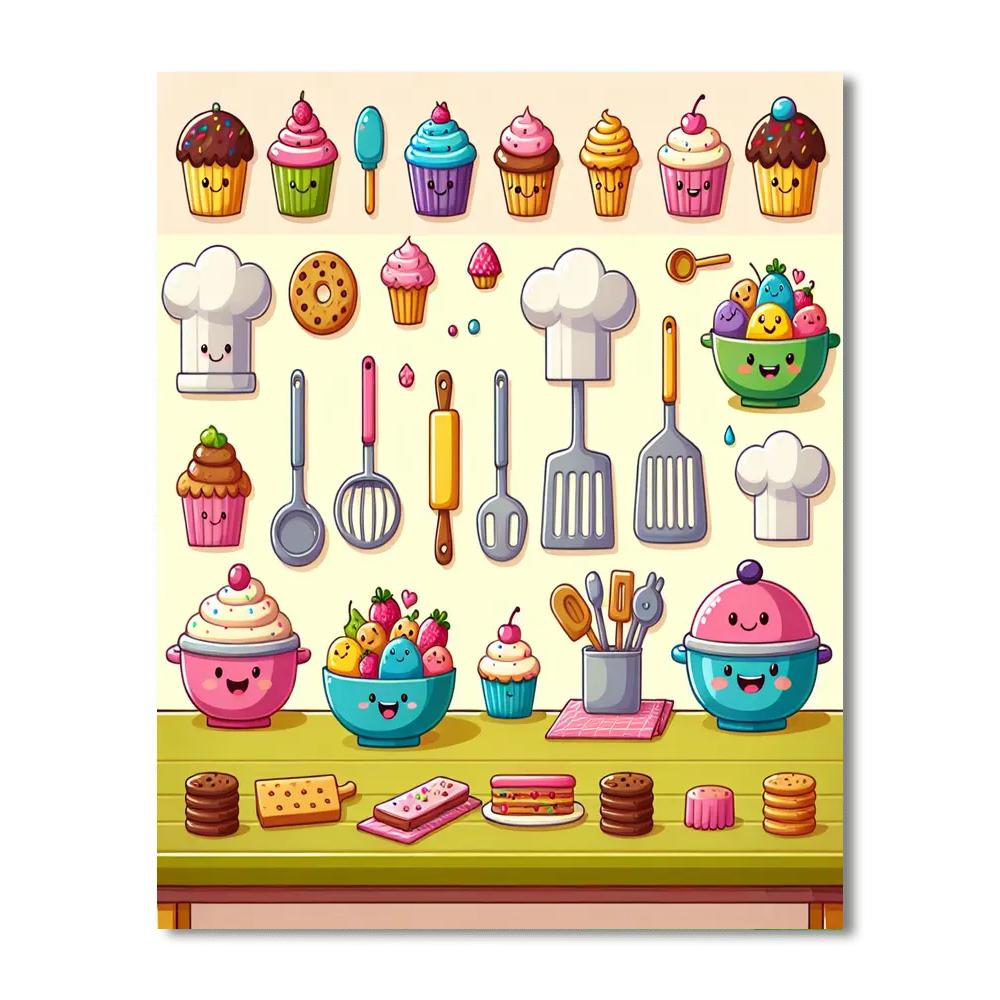 Creative Kitchen Painting Number Kit