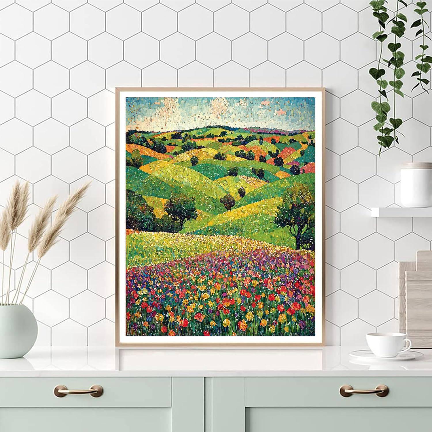 Georges Seurat Inspired Verdant Fields  Numbered Painting Kits