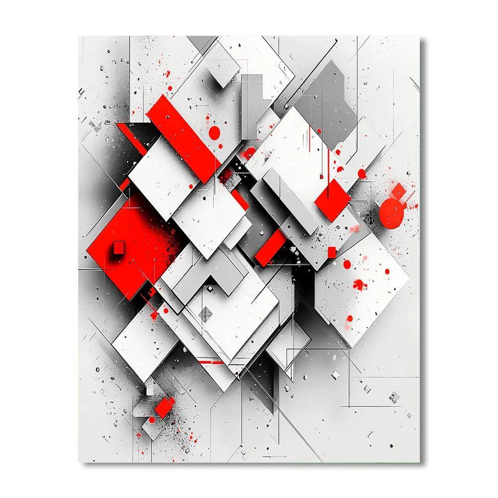 Kazimir Malevich Inspired Timeless Dimensions  Paint By Numbers Kits