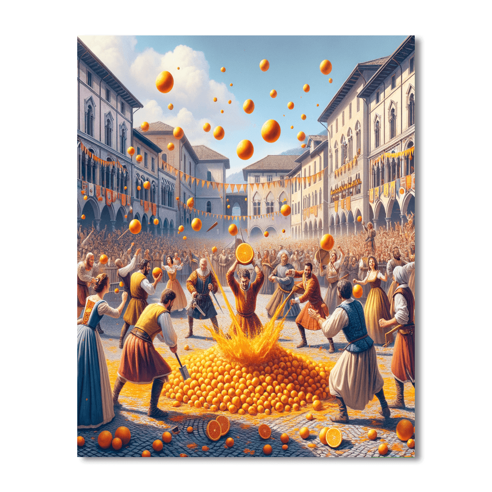 Carnival Of Ivrea - Italy Paint By Number