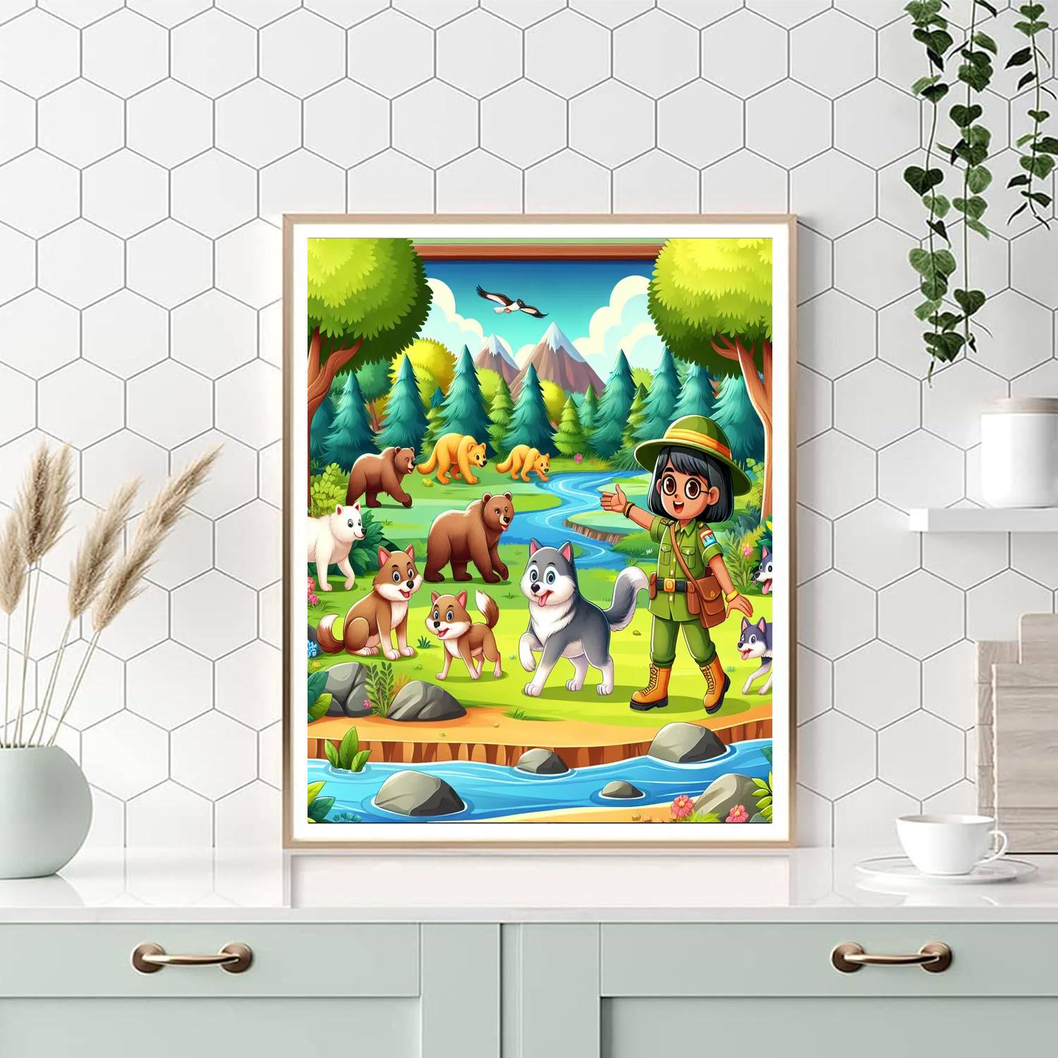 Wildlife Habitat Protector DIY Paint By Numbers