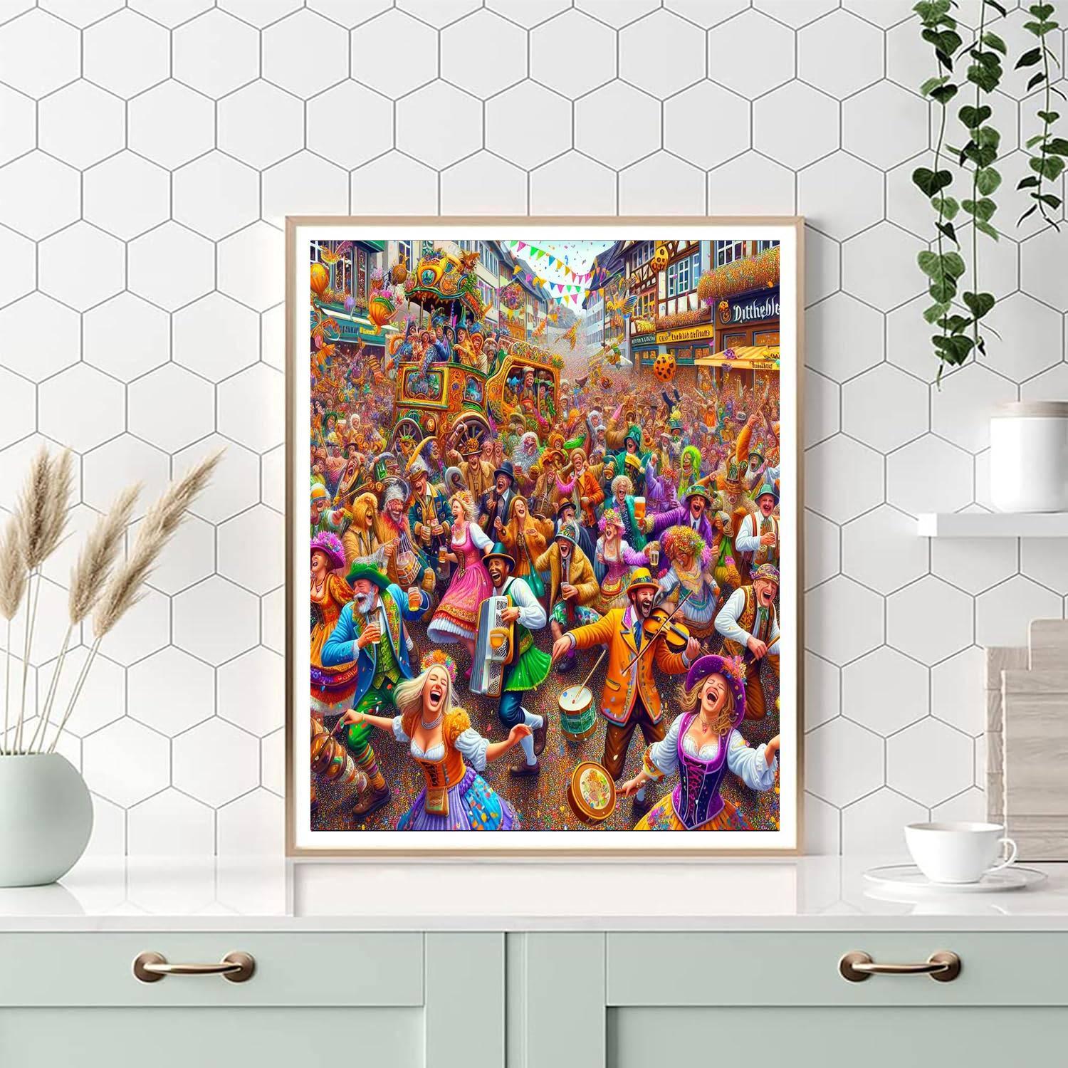 Fasching Number Painting