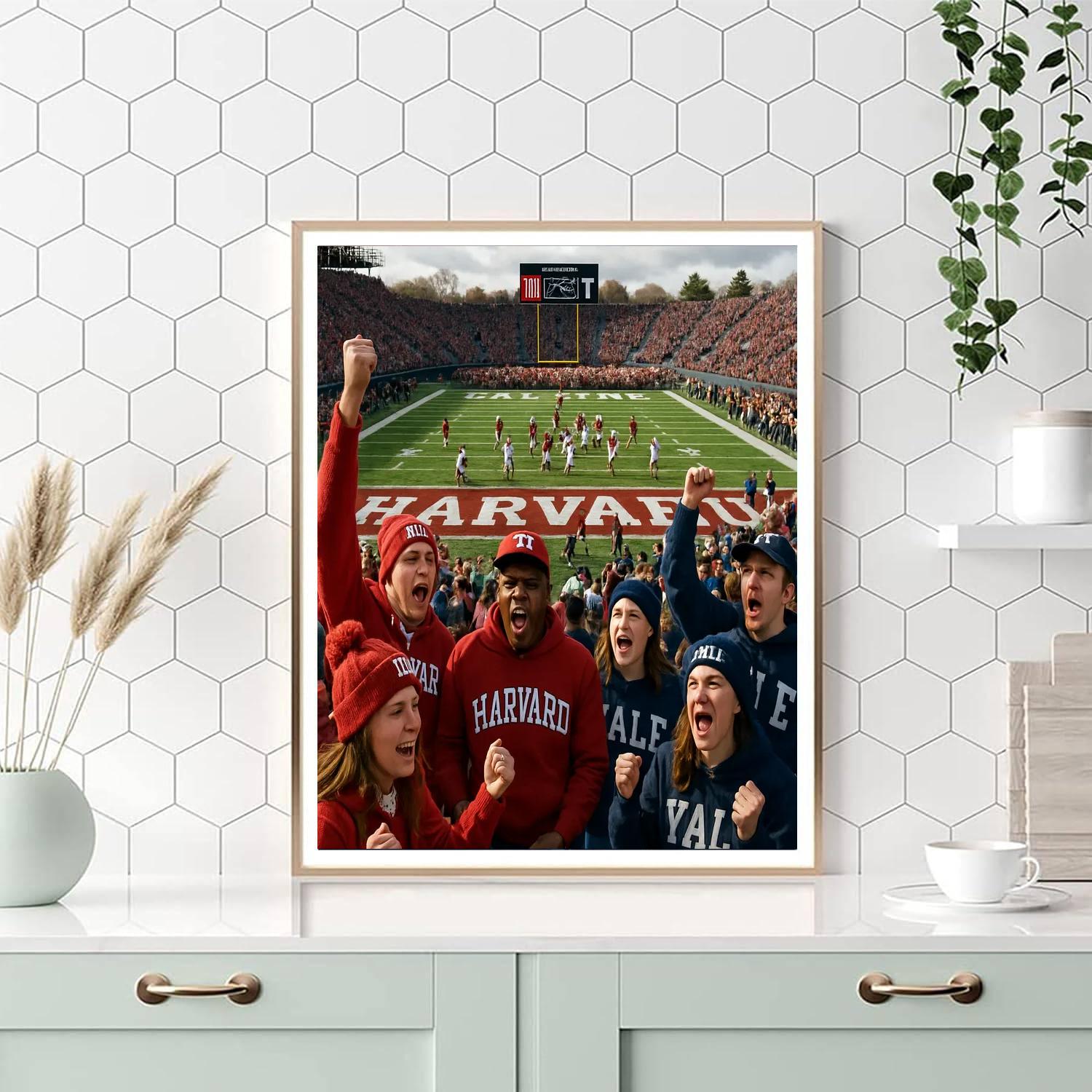Harvard-yale Game - Usa DIY Paint By Numbers
