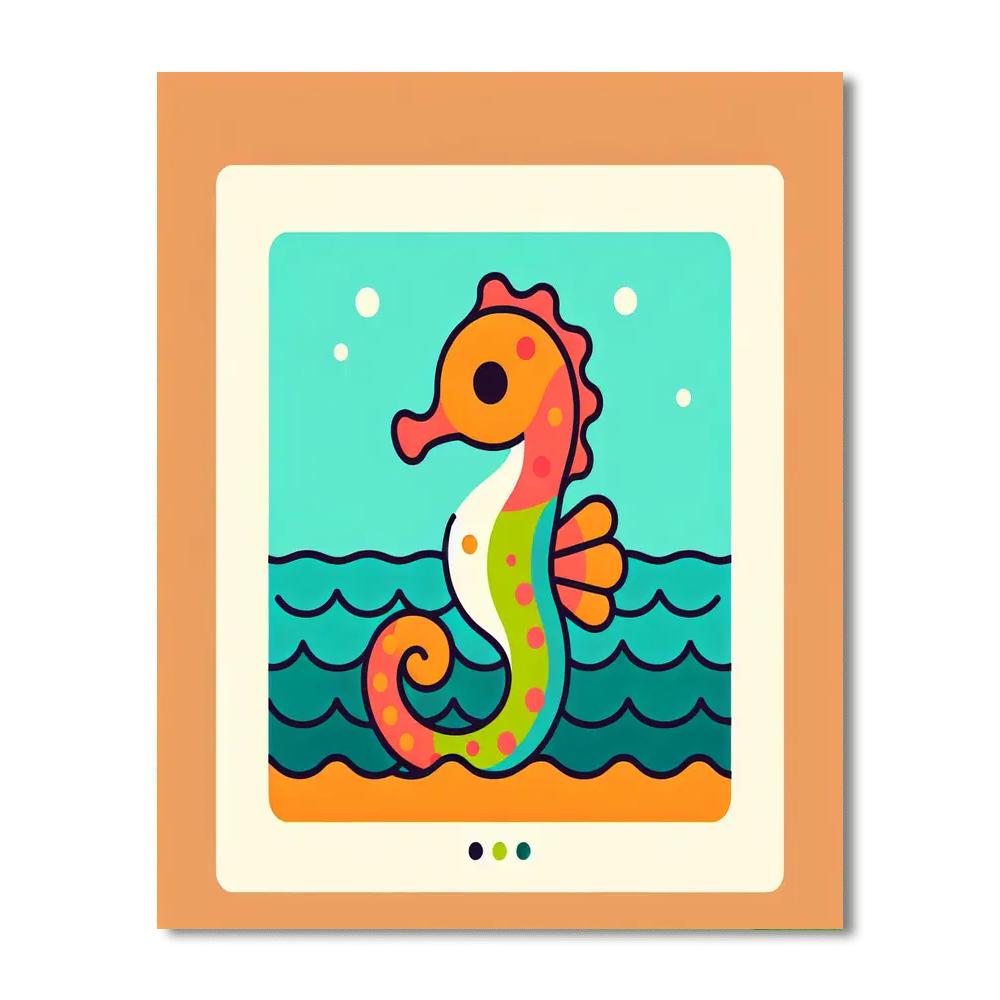 Snappy Seahorse Paint By Number